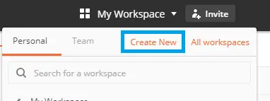 postman-create-new-workspace