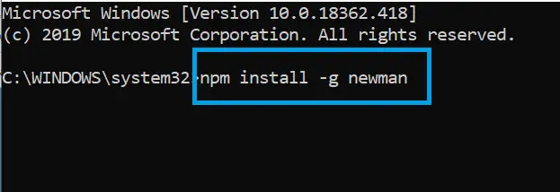 postman-newman-install