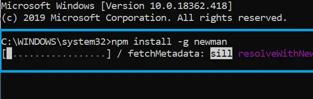 postman-newman-installing