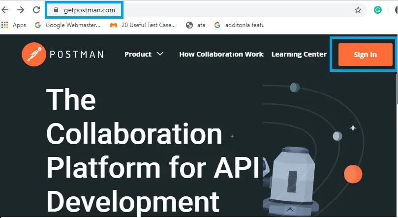 postman-official-page