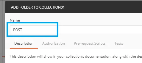 postman-post-folder-creation