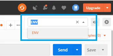 postman-select-environment