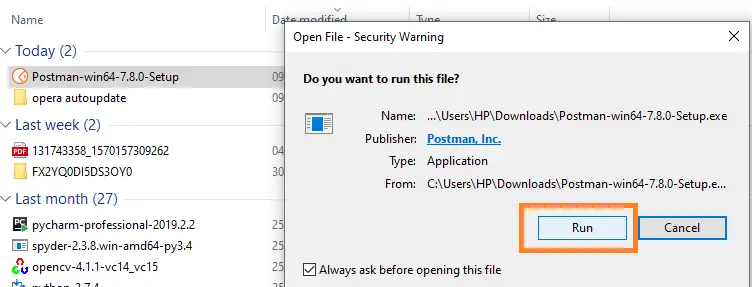 postman-software-run