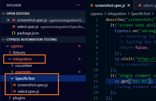 creating-seperate-folder-specifictestrun-cypress