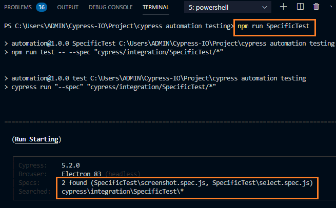 scripts-specifictest-cypress