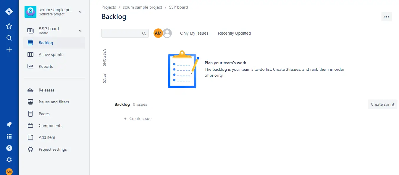 Jira-project-page