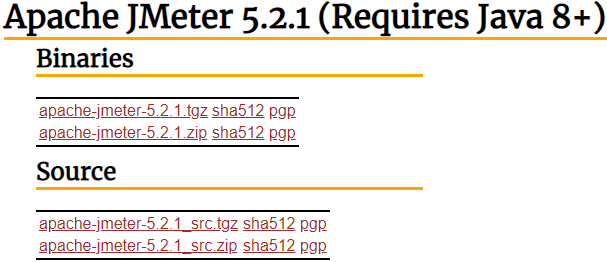 binarries-and-source-jmeter