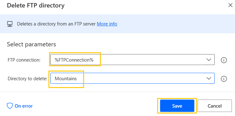 delete-folder-flow-ftp-actions-power-automate-desktop