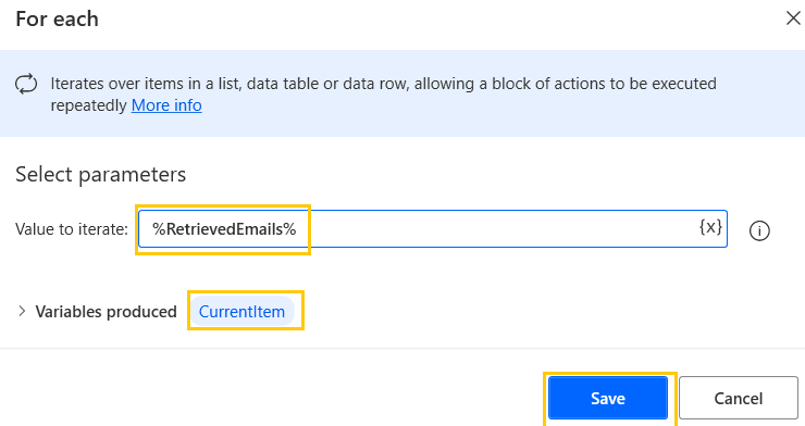 for-each-outlook-automation-power-automate-desktop