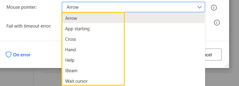 mouse-pointer-options-wait-actions-power-automate-desktop