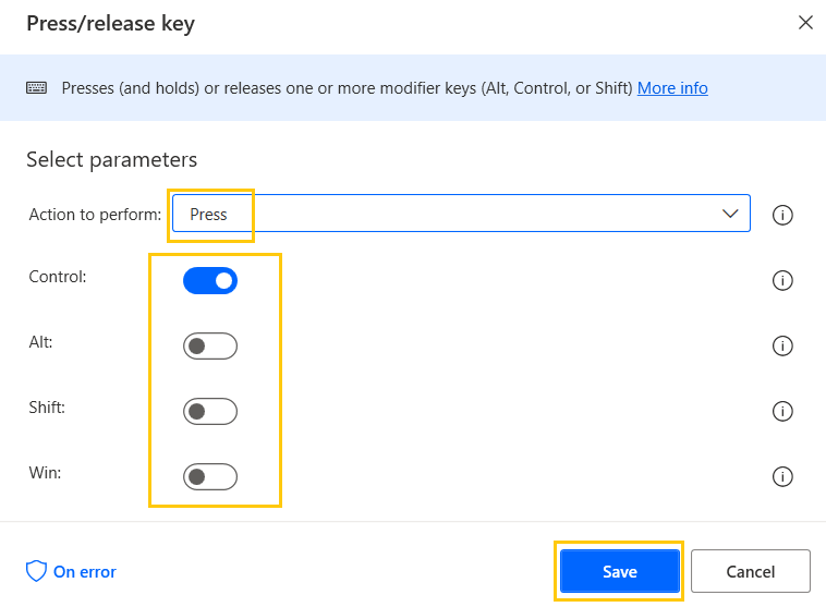 press-keys-output-mouse-keyboard-actions-power-automate-desktop