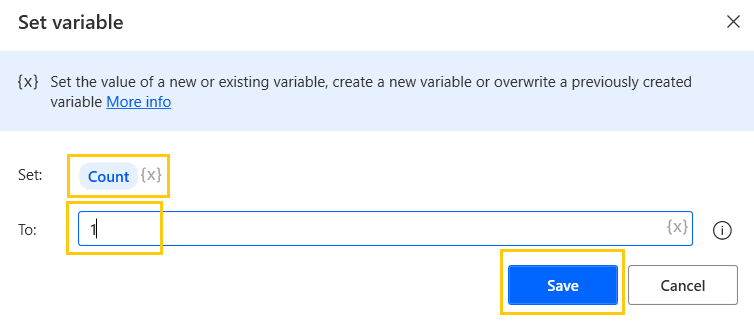 set-variable-loop-actions-power-automate-desktop