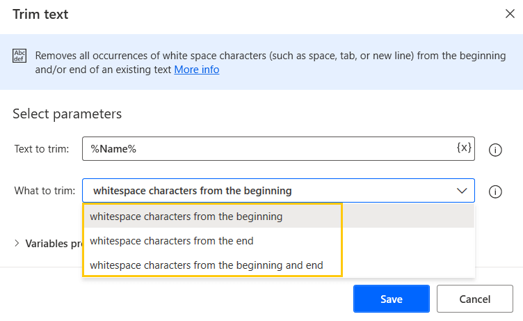 trim-text-options-text-actions-power-automate-desktop