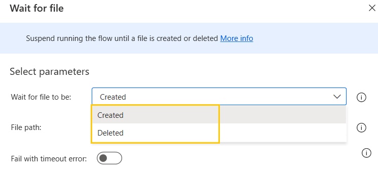 wait-for-file-options-wait-actions-power-automate-desktop