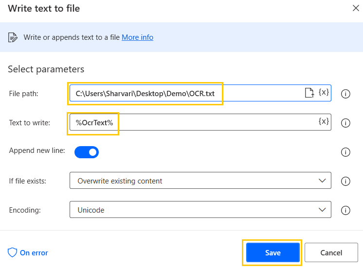 write-text-to-file-ocr-actions-power-automate-desktop