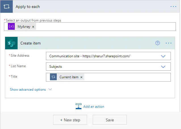 sp-list-added-apply-each-power-automate