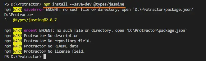 install-jamine-devs-protractor-decribe-it-expect-error