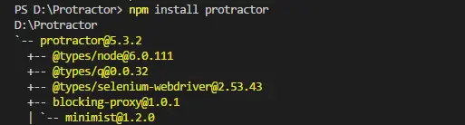 installtion-protractor-VSCode