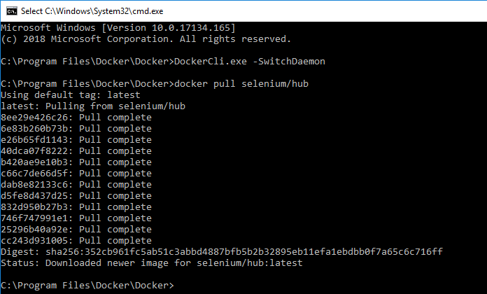 selenium-docker-install-complete