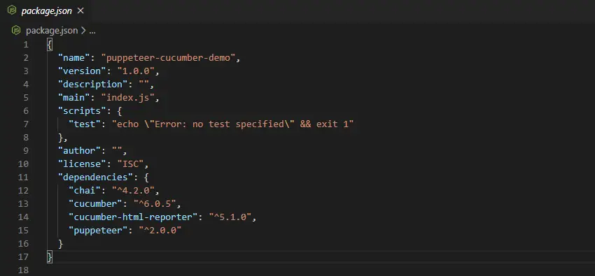 package-json-cucumber-chai-puppeteer package-json-cucumber-chai-puppeteer