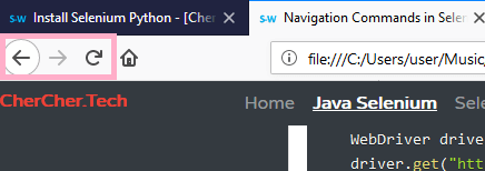 navigation-selenium-python