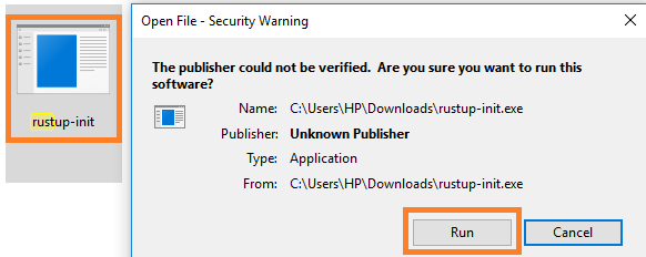 running-rust-installation