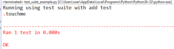 addTest-testsuite-unittest-python-selenium