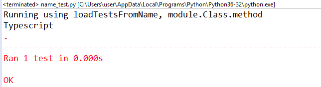 loadTestsFromName-unittest-python-selenium