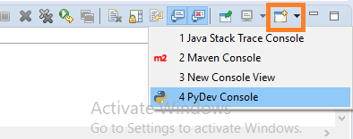 pydev-console-selenium