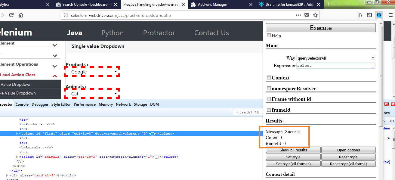 css-all-with-try-xpath-fire-bug-alternative-selenium