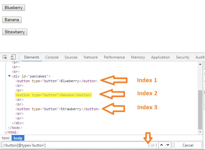 index-xpath-selenium