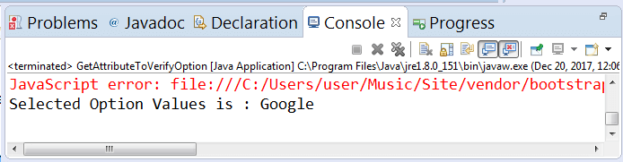 output-getAttribute-to-check-dropdown-selenium-webdriver output-getAttribute-to-check-dropdown-selenium-webdriver