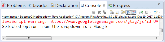 output-getfirstselected-option-dropdown-selenium-webdriver output-getfirstselected-option-dropdown-selenium-webdriver