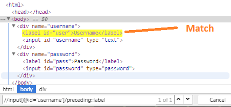 preceding-axes-xpath-selenium-webdriver