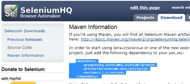 selenium-dependency-maven selenium-dependency-maven