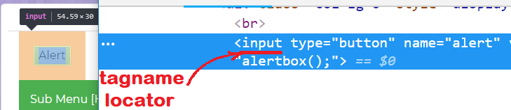 tagname-locator-webdriverio