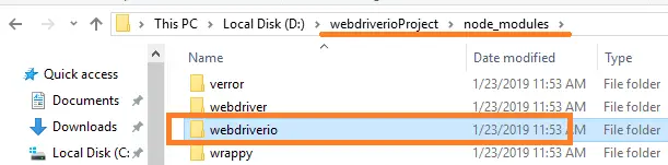 verify-installation-of-webdriverio