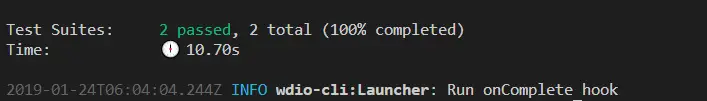 webdriverio-run-successful